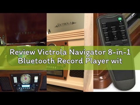 Review Victrola Navigator 8-in-1 Bluetooth Record Player with Built-in Speakers– 3 Speed Turntable,