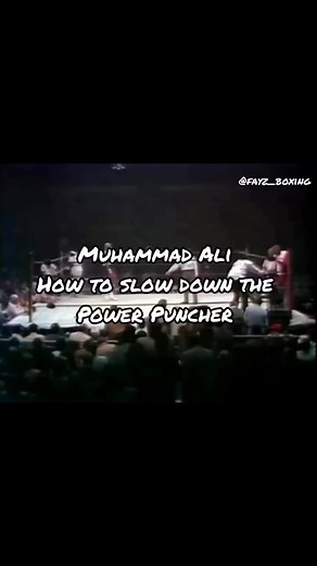 Ali’s slowing opponents down. | Murphy's Boxing Gym