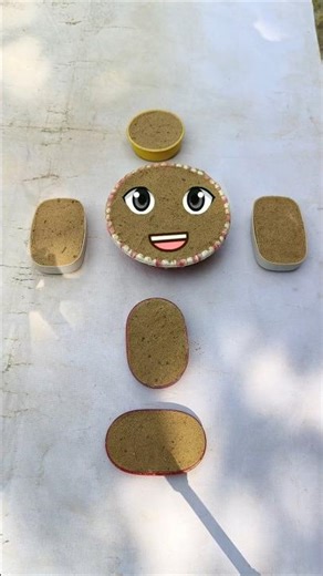 Oddly Satisfying Kinetic Sand Domes Smash with Funny Faces | Perfect ASMR Crunch #Shorts