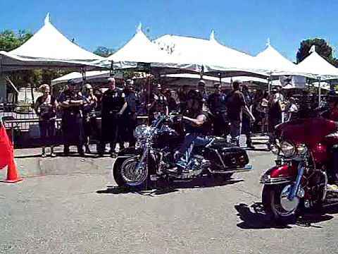 Sons Of Anarchy cast leads a charity motorcycle ride 8/26/2012
