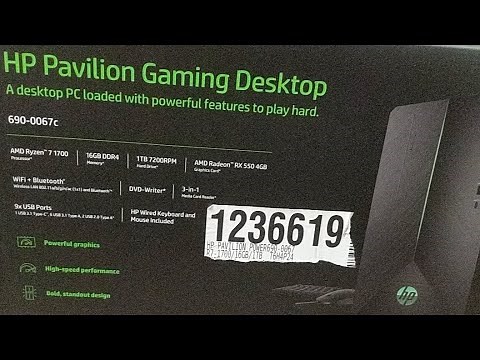 Costco | Hp Pavilion Gaming Desktop ( 690-0067c ) Unboxing |