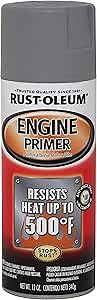 Rust-Oleum 249410 Automotive Engine Primer Spray Paint, 12 oz, Gray