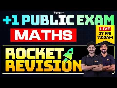 Plus One Maths Public Exam | Rocket Revision | Eduport Plus One