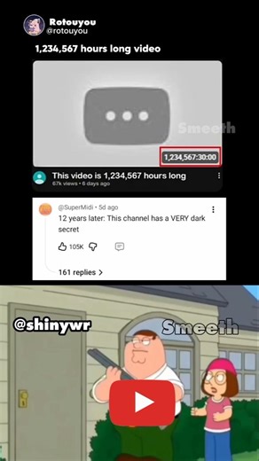 This video is 1,234,567 hours long 😮💀