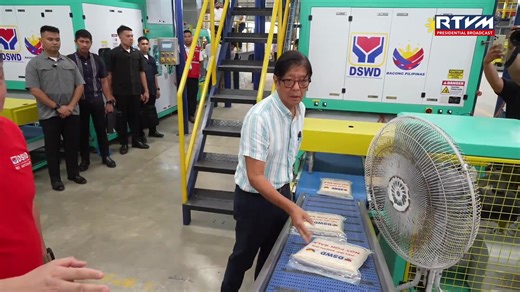 President Ferdinand R. Marcos Jr. joins the Department of Social Welfare and Development (DSWD) in inspecting the mechanized production center of the Visayas Disaster Resource Center (VDRC) in Mandaue City, Cebu on February 26, 2026. The VDRC serves as the primary production, storage and logistics hub for disaster response operations in the Visayas and Mindanao. It plays a critical role in ensuring the timely preparation and distribution of relief goods to communities affected by natural disaste