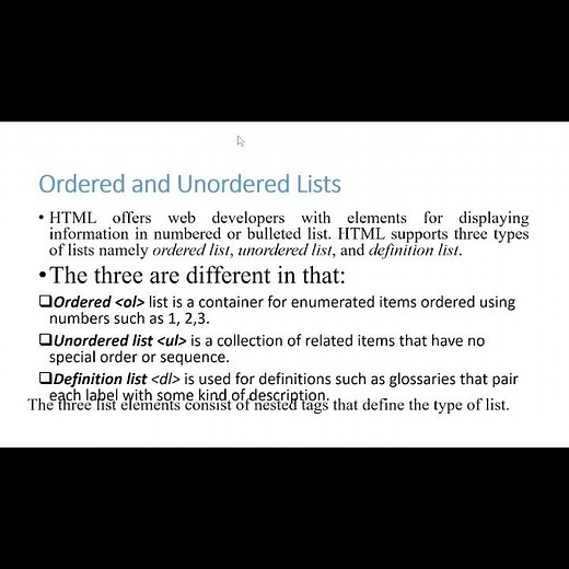 ol vs ul html