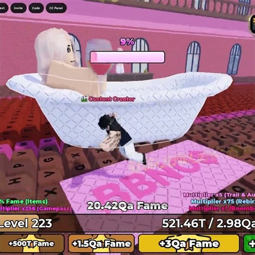 BBNO$ World all stages | +1 Keyboard Escape Run #shorts #roblox #robloxshorts