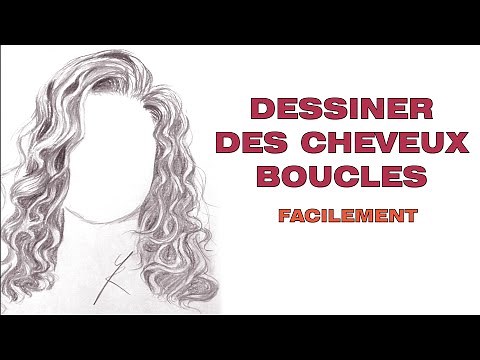 Comment dessiner des cheveux bouclés (dessin fille cheveux bouclés)