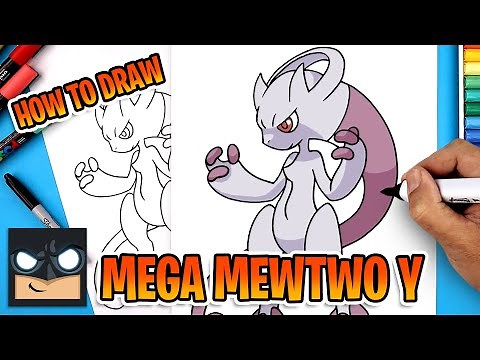 How to Draw Mega Mewtwo Y | Beginner Drawing Tutorial (Step-by-Step)