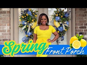 DIY SPRING + SUMMER 2025 FRONT PORCH DECOR | FULL TUTORIAL