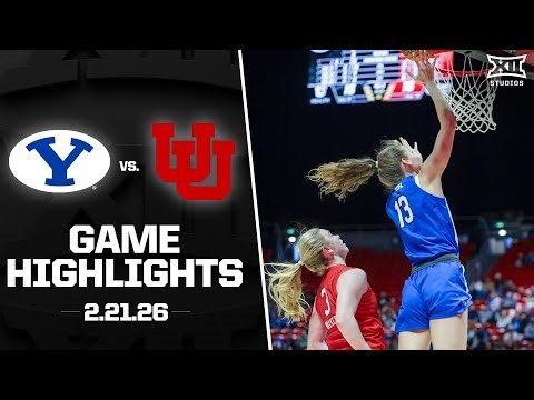BYU vs. Utah Game Highlights | 2025-26 Big 12 Women’s Basketball