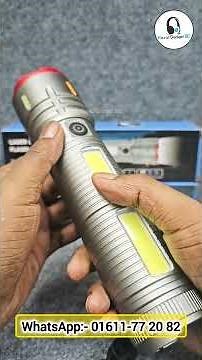 X03 Laser Cannon Flashlight - Royal Gadget BD| Super Bright Long-Range Beam| Heavy Metal Body