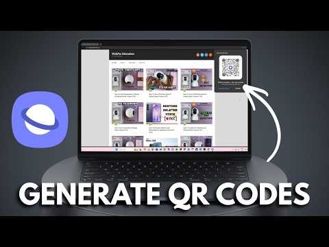 How To Generate QR Codes On Samsung Internet Browser