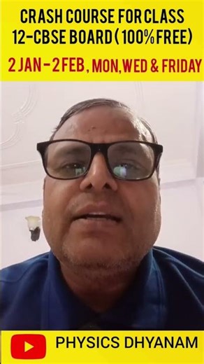 FREE Class 12 Physics LIVE Crash Course | CBSE Board