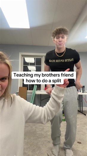 Teaching my brothers friend how to do a split @Peter Shauger #fyp | How To Do A Split
