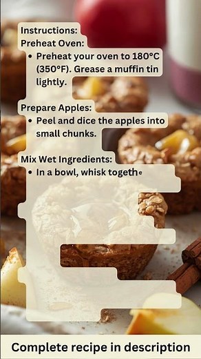Honey Apple Baked Oat Cups – Recipe by What Shall I Cook