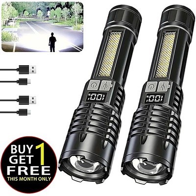 Super Bright 990000000Lumen LED Flashlight Rechargeable LED Tactical Work Lights | eBay