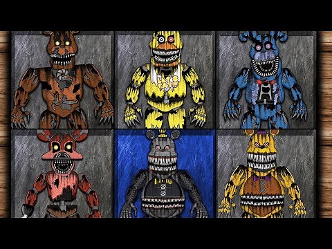 ASMR All FNAF 4 Repair Animations | Five Nights At Freddy’s