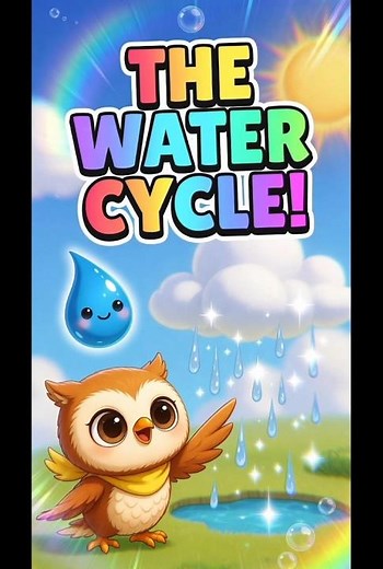 ⭐Luna Learns the Water Cycle 🌧️ | Fun Educational Video for Kids | EVAPORATION • CONDENSATION • RAIN