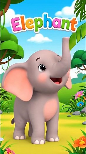 Elephant Puzzle 🐘 Learn Wild Animals! Old Macdonald #cocomelon #toddlerlearning #shorts