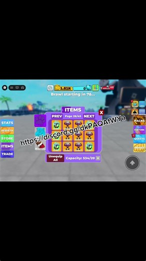 muscle legends shop in discord! #roblox #pets