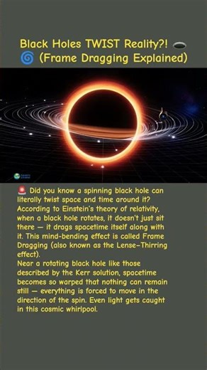 Black Holes TWIST Reality?! 🕳️🌀 (Frame Dragging Explained)#space