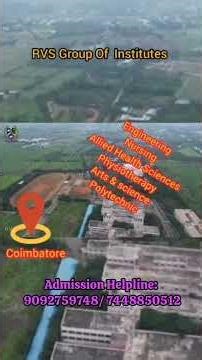 RVS Group of Institutions #RVSGroupOfInstitutions #RVSCollege #CoimbatoreColleges #Engineering