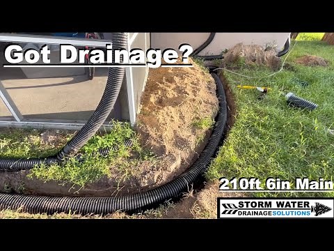 Exterior Drainage System Solves Water Issues - Storm Water Drainage Solutions