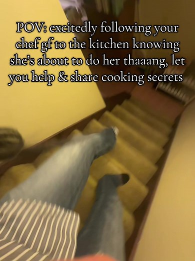 POV: excitedly following your chef gf to the kitchen knowing she’s about to do her thaaang & tell you cooking secrets #ilovemygirlfriend #inlove #chef #cooking #foodiesoftiktok #excited #lesbiansoftiktok #lesbiancouplegoals #cookingtogether #relationshipgoals #lesbiancouple #lgtbq🏳️‍🌈 #happilytaken