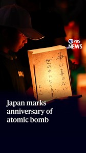 8K views · 464 reactions | Japan marked 80 years since the United States dropped an atomic bomb on Hiroshima during World War II. At a ceremony, a moment of silence signaled the time of the blast eight decades ago. The bombing in 1945 flattened the city, killing some 140,000 people. Three days later, the U.S. dropped another bomb on the city of Nagasaki. The commemoration comes as global nuclear fears grow amid conflicts in Ukraine and the Middle East. | PBS NewsHour | Facebook