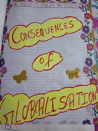 POLITICAL SCIENCE PROJECT FILE ON GLOBALISATION 📒✍️📝