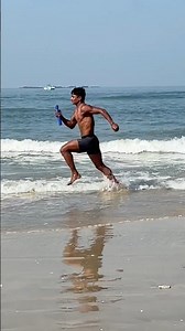 Beach water Running Training #shorts #motivation #trending