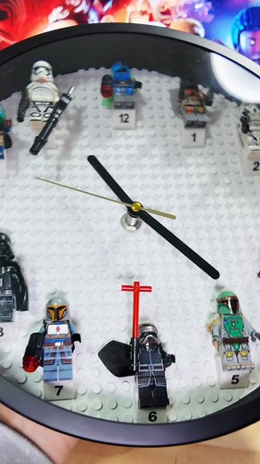 Star Wars fans, this clock is NEXT-LEVEL cool! ⚡ Instead of boring...