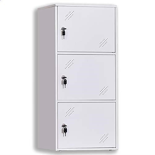 3-Door Assembled and Combinable Office Metal File Locker
