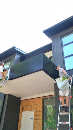 Toronto Roofing 🏗️ | ACM fascia install #roofing #toronto #torontohomes #torontobuilder #torontoroofing #commercialroofing #renovation #luxuryhomes... | Instagram