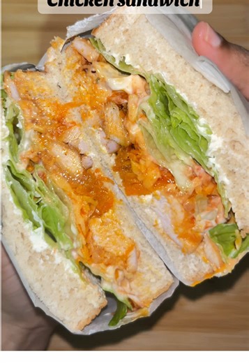 sandwich of the day - chicken sandwich #packedlunch #sandwich #lunchideas #easylunch #recipes