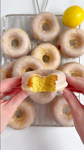 Glazed Lemon Cake Donuts Recipe