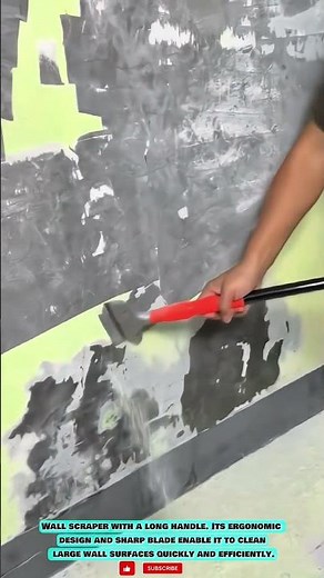 Practical Long-Handled Wall Scraper for Builders