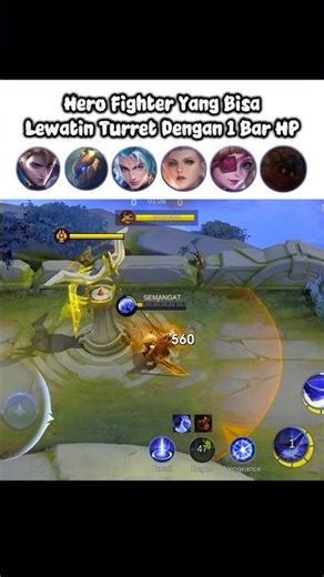 Hero Fighter 1 Bar HP VS Turret PART 13 #MLBBCreator #MLBBNinja