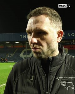 John Eustace reflects on tonight. 🗣️ | Derby County