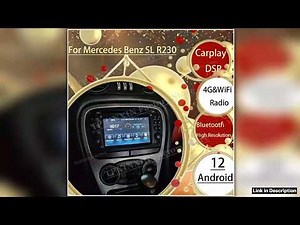 Car Radio With Android Screen For Mercedes Benz SL R230 2001 2002 2003 2004 Intelligent System GPS