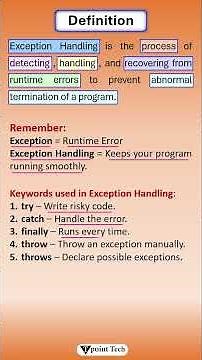 What is Exception Handling in Java? | Tpoint Tech