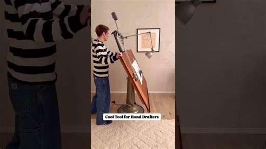 Vintage Drafting Table for Architects | 1950s Design #furnituredesign #architecturedrawing | Claes Lindén