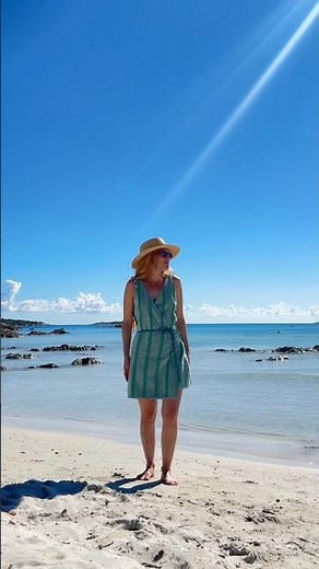 Sew a towel wrap dress with me 🪡🧵 #sewing