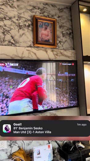 Man United scores again 3, Sesko score against Aston villa #manchesterunited #manunited #manunitedvsastonvilla #manuvsvilla #premierleague