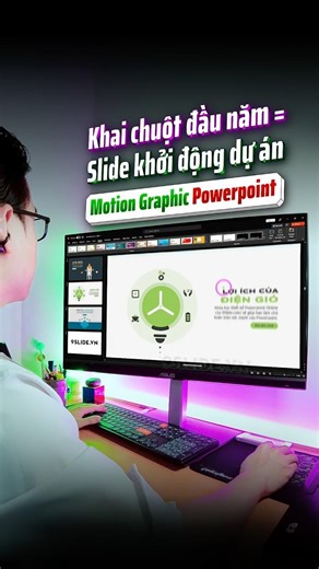 Start the new year with creative Slide Motion Graphics designed 💯 using #PowerPoint Animation 💡