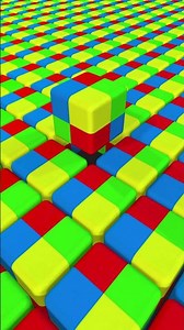 Depth Shifting Color Blocks #3danimation #hypnotic #satisfying