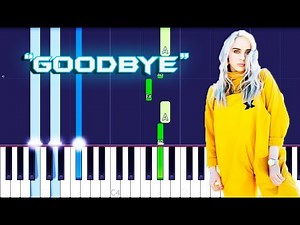 Billie Eilish - goodbye Piano Tutorial EASY