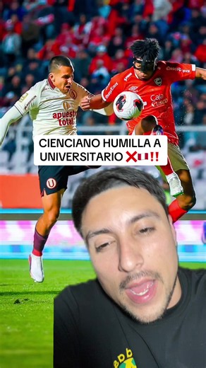 CIENCIANO HUMILLA A UNIVERSITARIO ❌🇵🇪‼️ #universitariodedeportes #partido #cienciano #futbol #peru