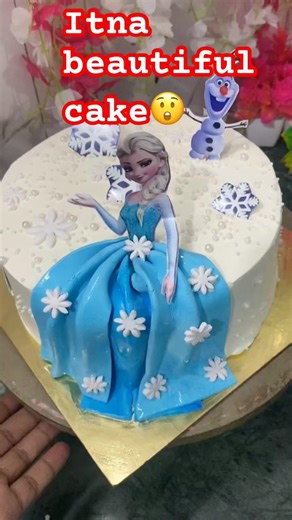 Amazing Elsa Doll Cake Decoration | Frozen Theme Cake 👗#docake#cakedecorating e